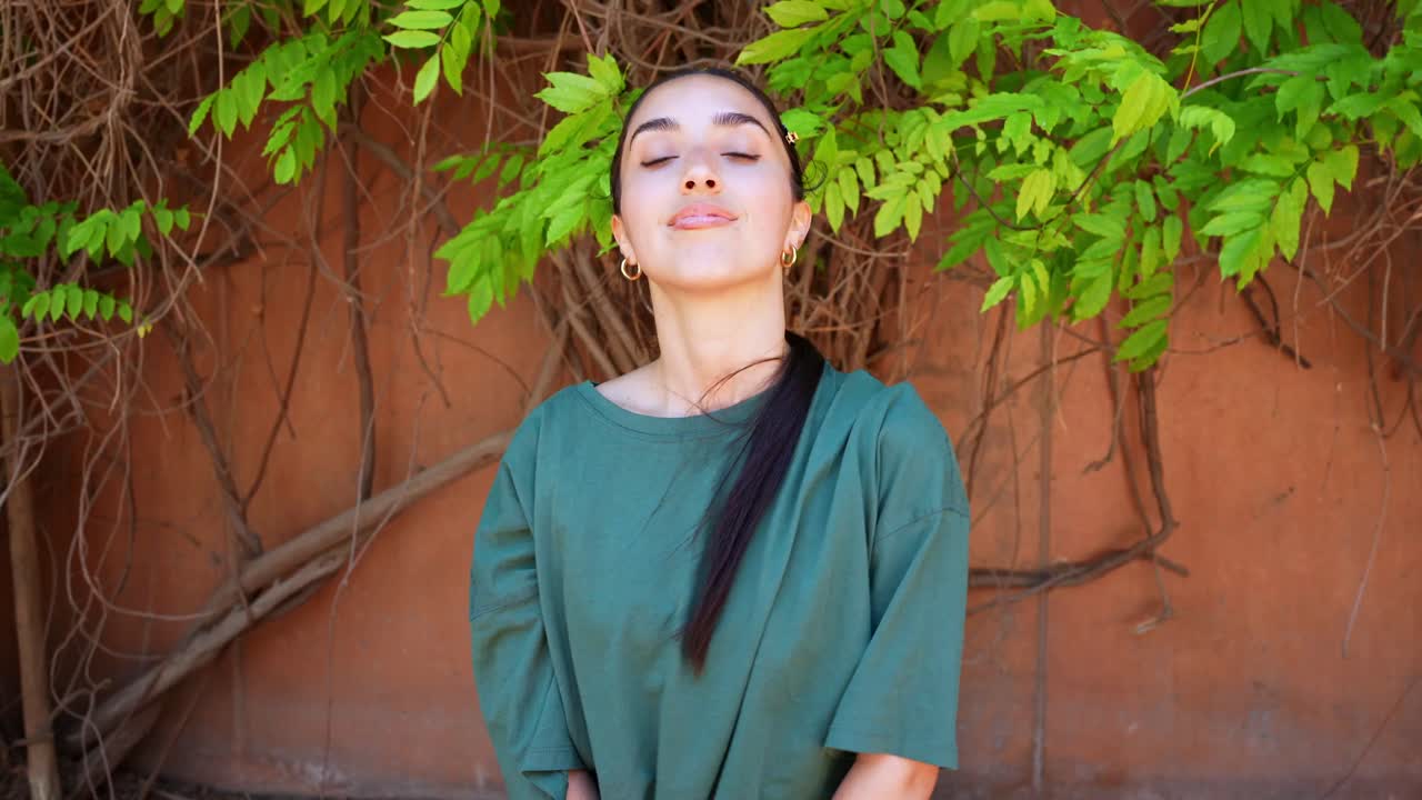 retrato de una mujer sonriente