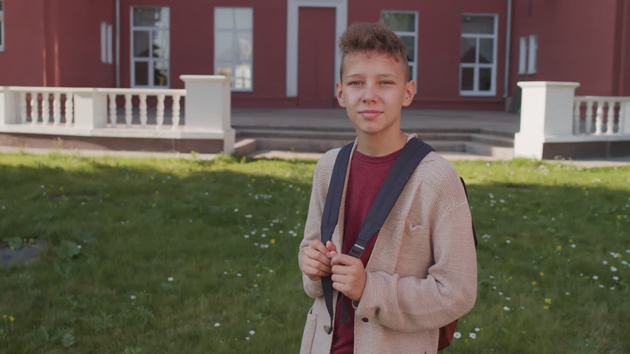 Portrait of 13-Year-Old Schoolboy