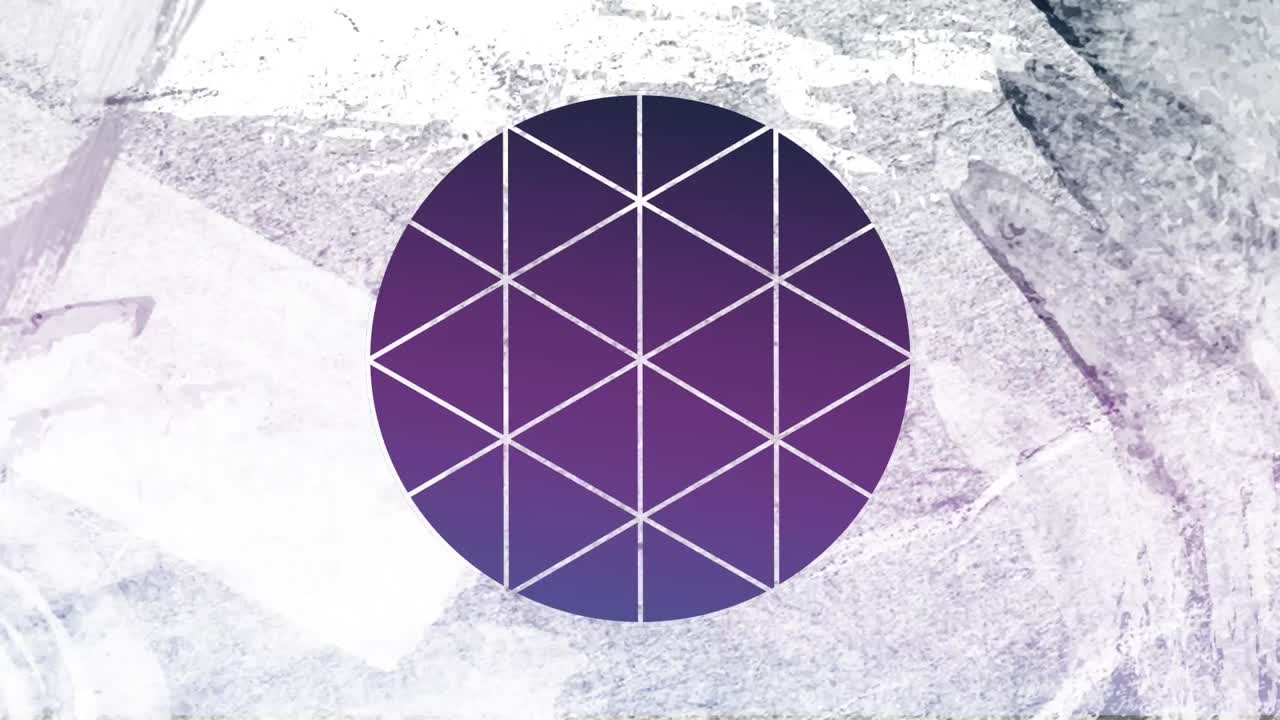 fondo púrpura a través de un primer plano en forma de círculo