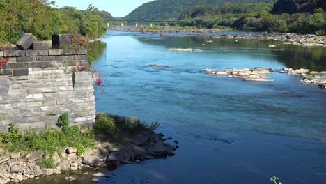 the potomac and shenandoah rivers meet near harpers ferry west virginia