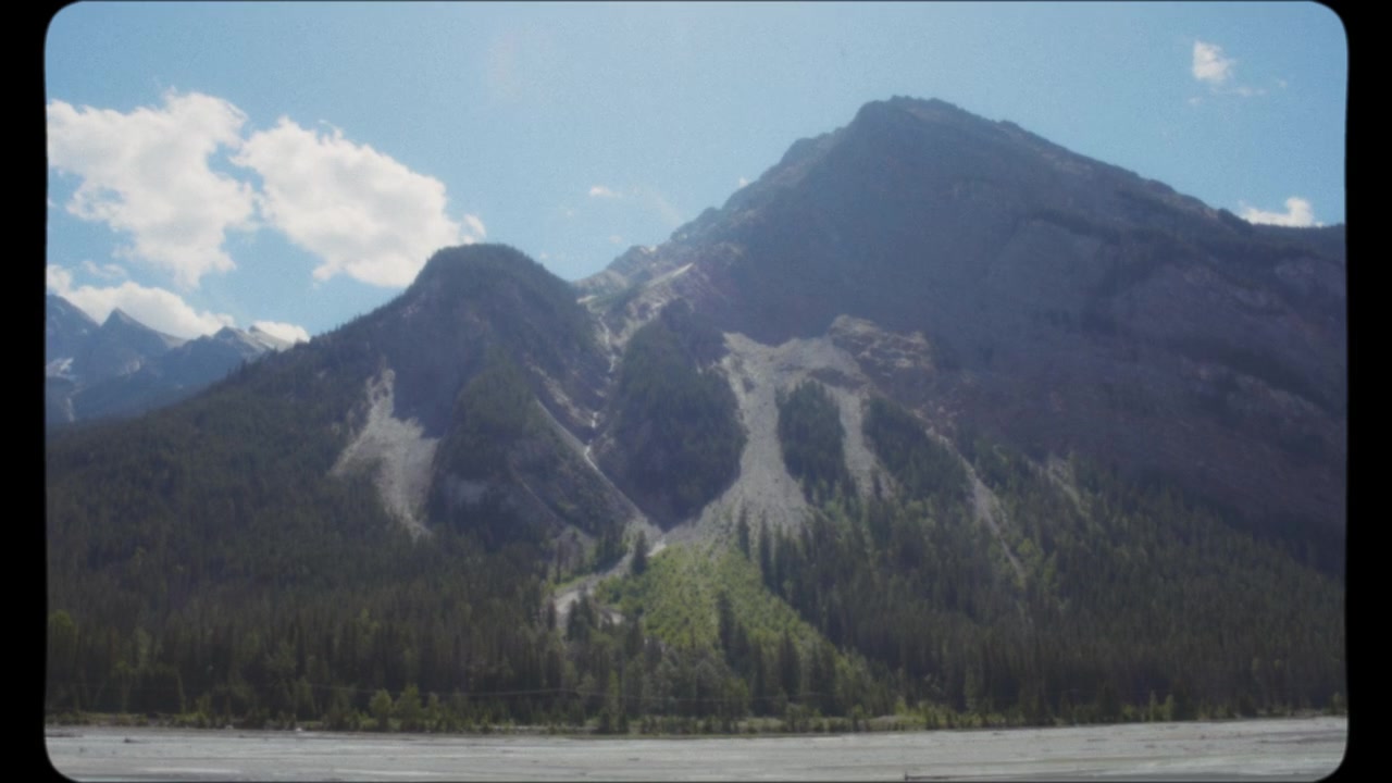 Driving through Canadian wilderness