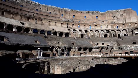 evocative view of the coliseum from the inside- rome, italy