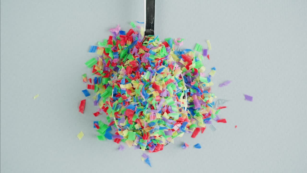 Colorful Confetti on a Spoon