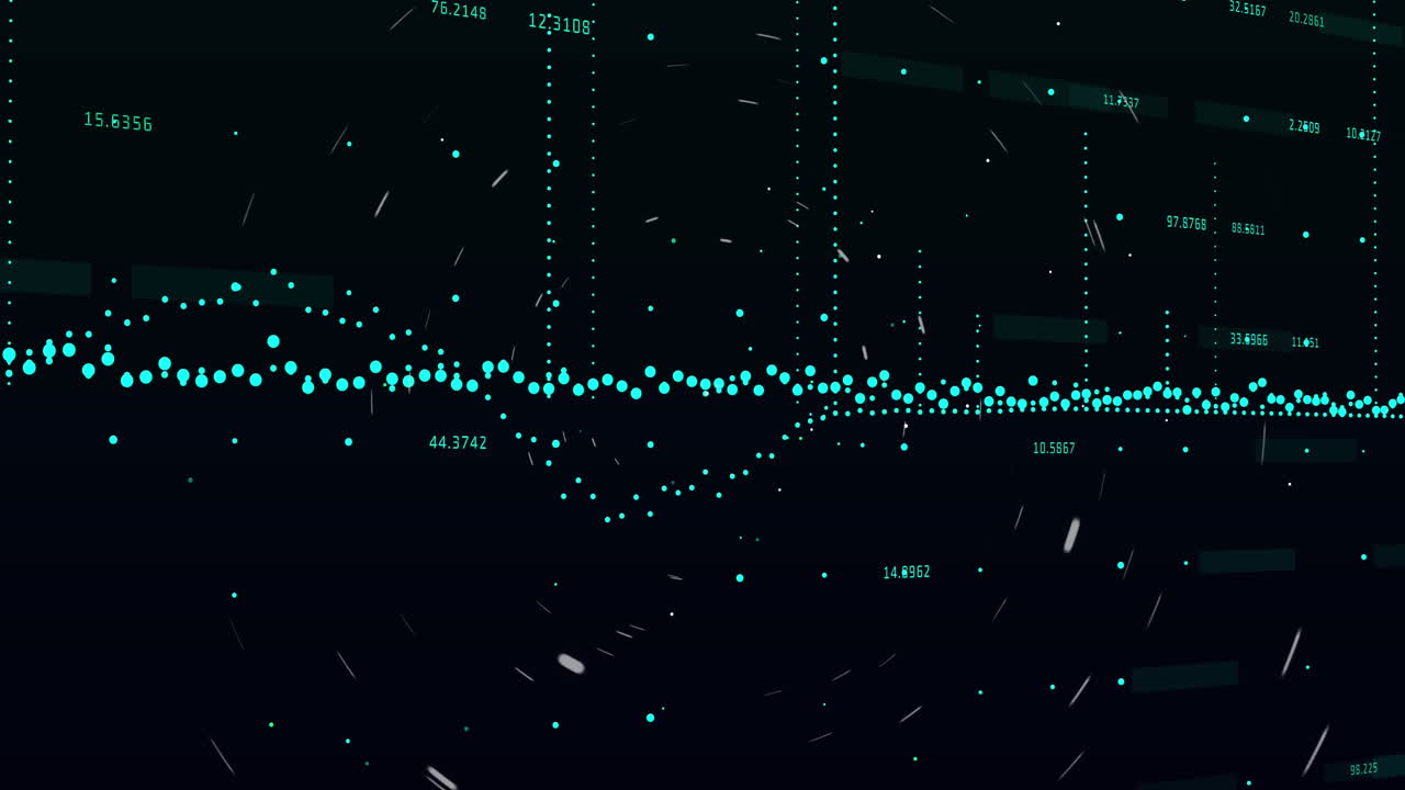 Animation of scope scanning and financial data processing