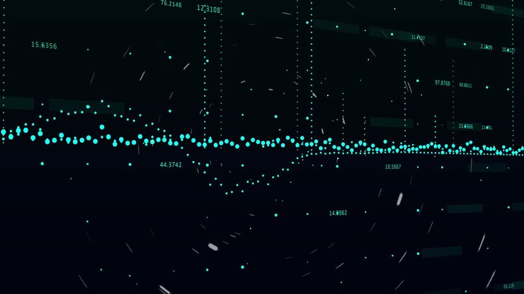 Animation of scope scanning and financial data processing