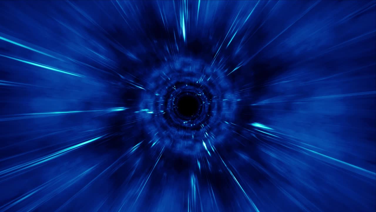 vuela hacia el agujero de energía azul.