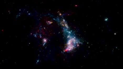 estrellas de fondo. volando por el espacio.