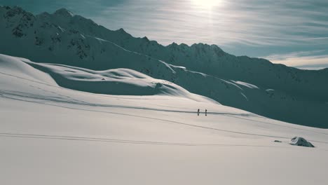 Esquí-De-Travesía-En-Los-Alpes-Italianos