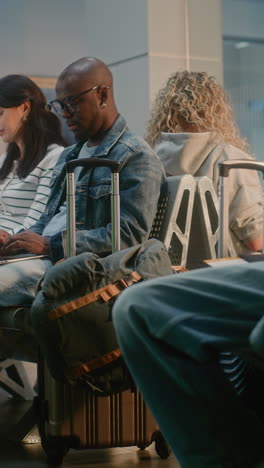 airport passengers waiting