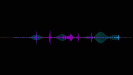 4k audio bar spectrum isolated on transparent background sound wave animation sound equalizer audio