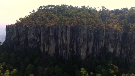 Flight-in-drone,-in-the-eastern-mother-mountain,-Durango-road-to-Mazatlan