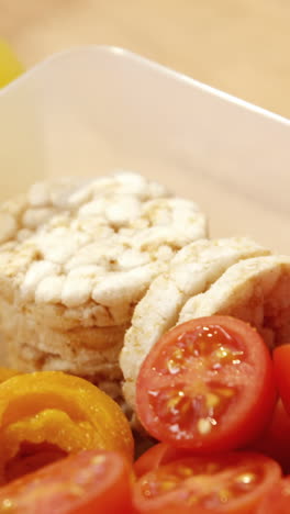 close-up of tomatoes with sweet food