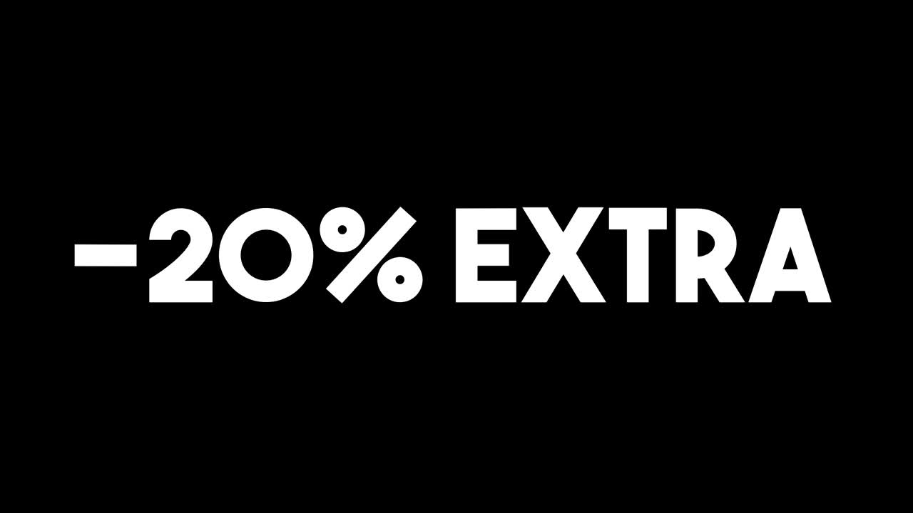 glitch stile banner publicitario de ventas en bucle de fondo negro glitched con máscara alfa