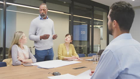 business people having a meeting in modern office