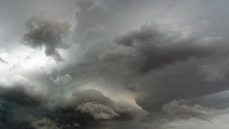 swirling black skies and fast clouds in a dramatic 4k timelapse