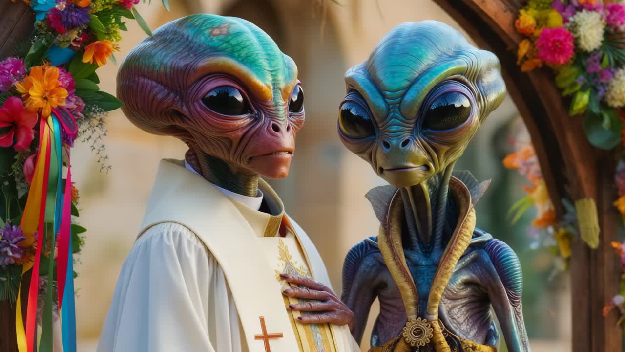 церемония свадьбы пришельцев