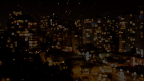 video animado de fuegos artificiales 4k