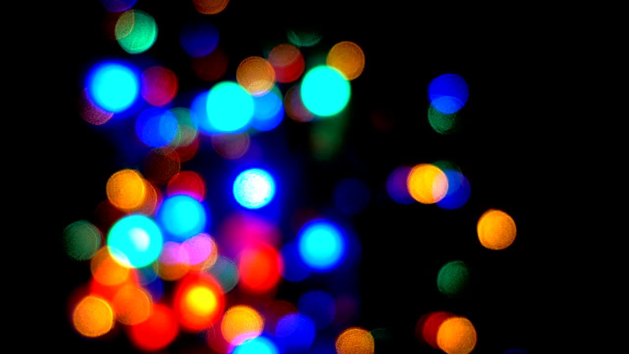 luces de colores bokeh