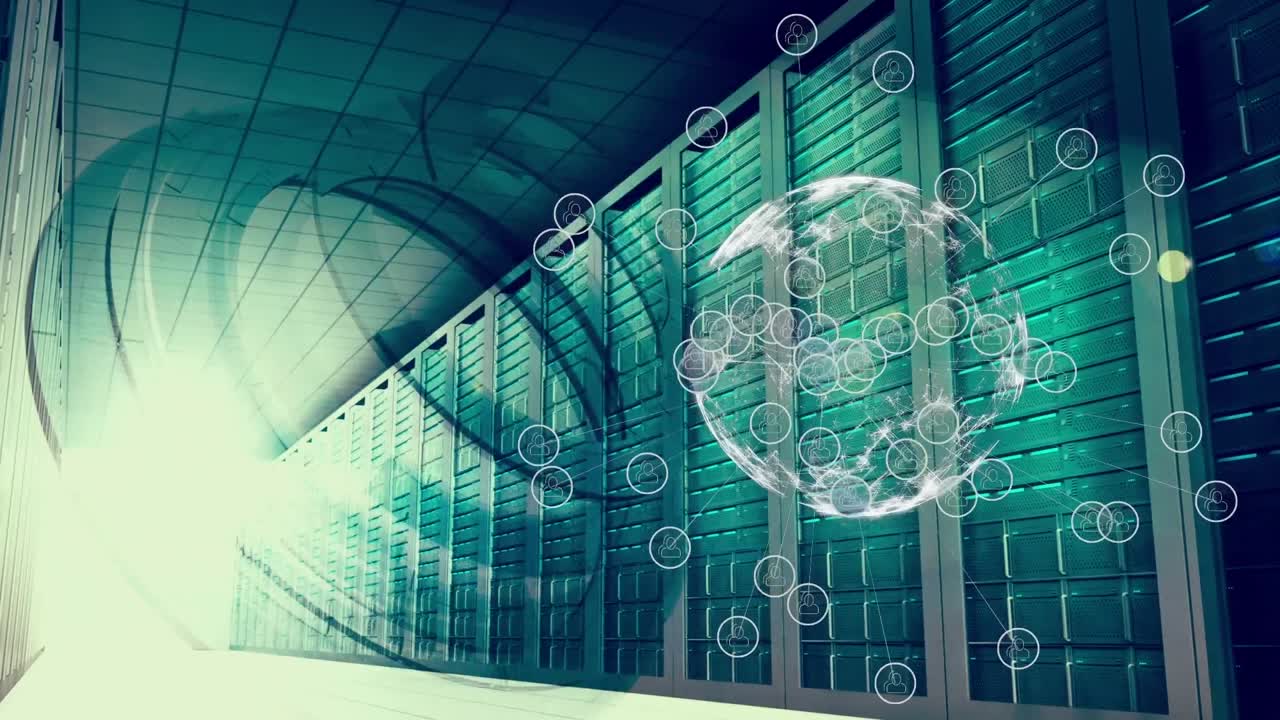 Rotating globe wit circular labels