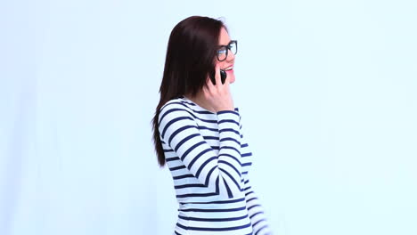 Beautiful-trendy-woman-having-phone-call