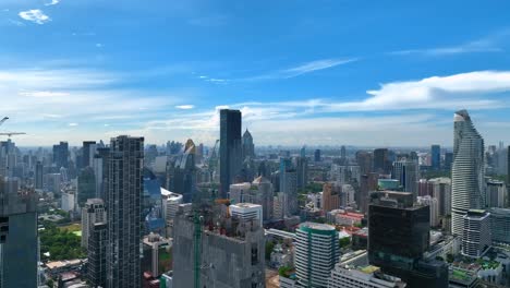 imágenes aéreas del centro de la ciudad de bangkok - drone