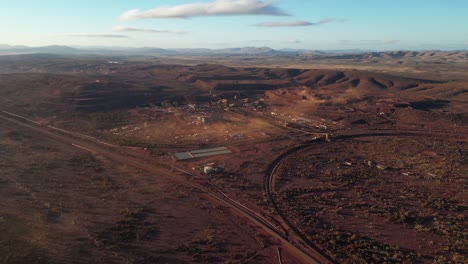 marandoo mine site in western australia during daytime, aerial high altitude