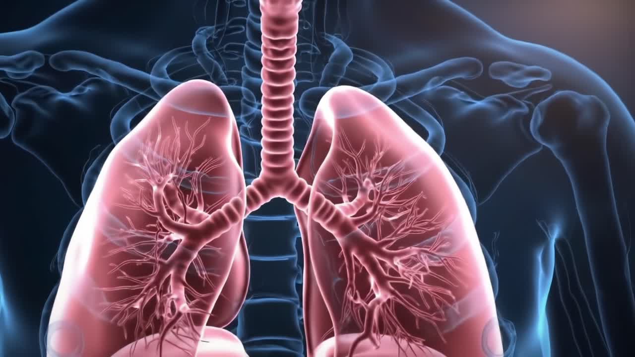 Detailed Visualization of Human Respiratory System: An Insight into Lungs and Bronchial Structure in Medical Animation