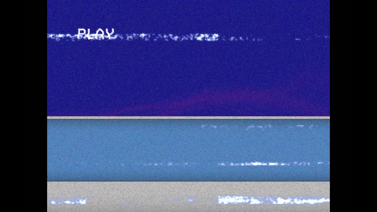 animación de la interferencia sobre las formas sobre fondo azul