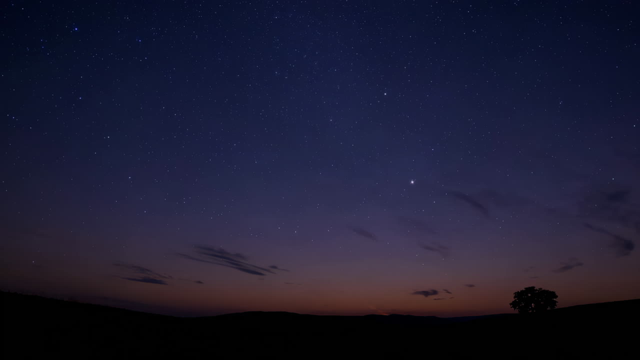 Sunset and Starscape Landscape