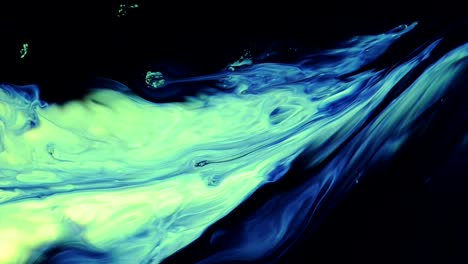 A-yellow-and-blue-river-emerges-from-the-black-void-and-flows-to-nowhere-known---an-all-natural-AbstractVideoClip
