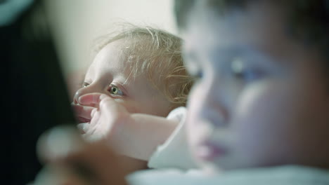 Close-up-shot-of-two-boys