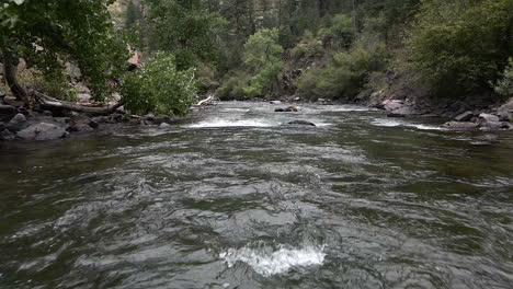 Rushing-Stream-Of-Clear-Creek-Canyon-In-Golden-Colorado,-United-States