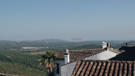 View-from-old-castle-onto-Gibraltar-with-blue-sky