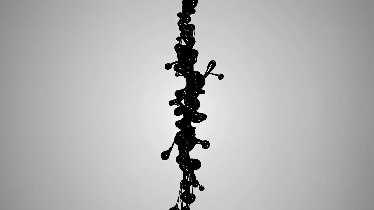 검은 잉크 스플래시 아트