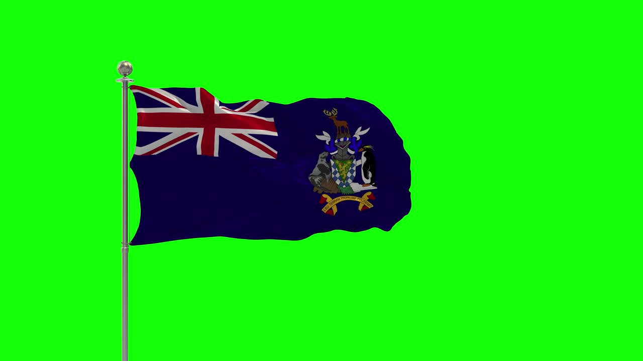 사우스 조지아와 사우스 샌드위치 제도 3d 발