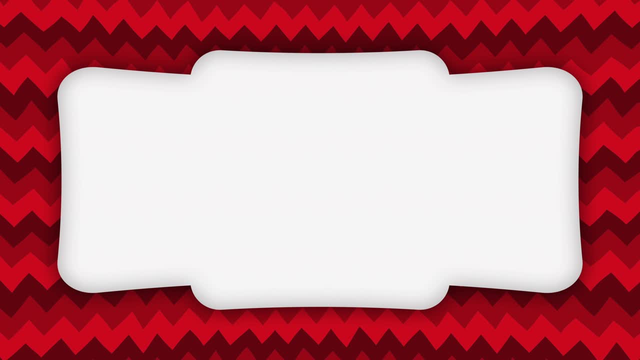 색 프레임 배너와 빨간색 파동 모양의 애니메이션