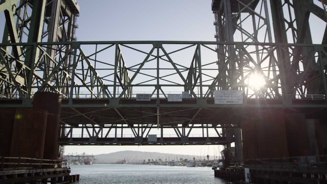 Commodore Heim Bridge Over a Waterway with Boats in the Distance