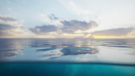 beautiful sunset over the ocean