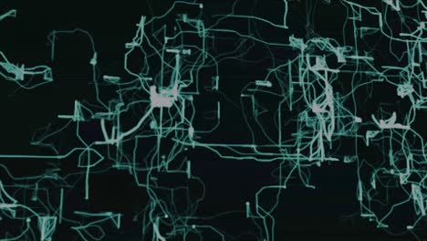 la red de datos digitales crece a medida que sus conexiones se expanden para incluir más usuarios y redes en tres dimensiones.