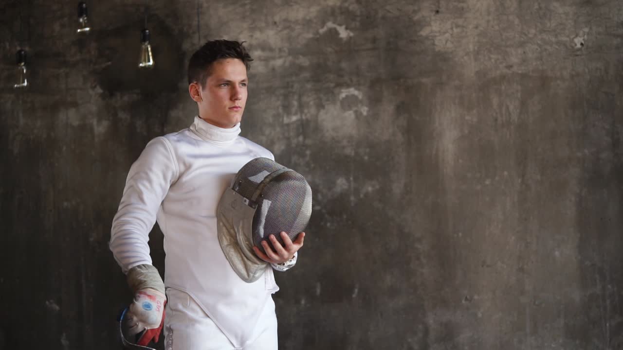 Young Man Fencing