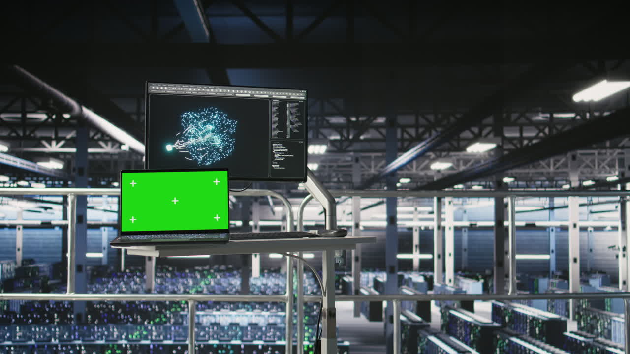 Server hub isolated screen laptop monitoring systems