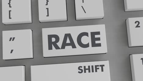 race button pressing on keyboard