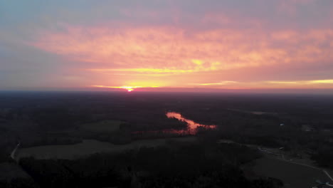 toma épica del amanecer temprano en la mañana carolina del norte