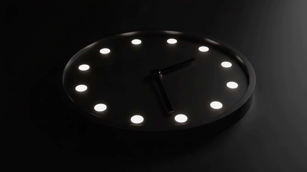 Stylish Minimalist Clock Design: A Sleek Black and White Timepiece Showcasing Modern Aesthetics and Smooth Lines for Contemporary Decor