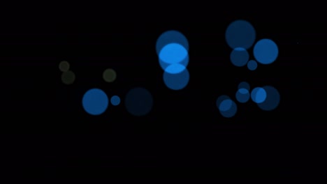fondo de bucle sin costuras de bokeh circular con canal alfa 4k
