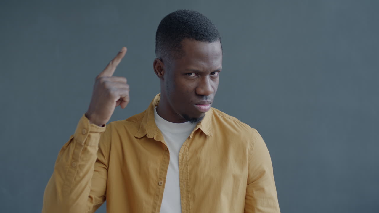 Man Pointing Finger
