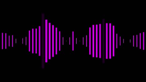 audio waveforms moving across the screen in purple, a perfect background for a podcast, audiobook, karaoke - seamless looping