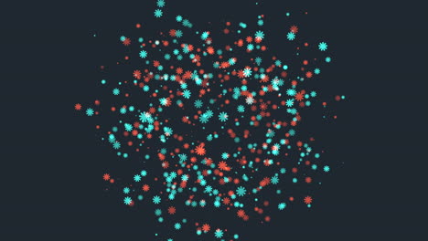 an image of small dots forming a circular pattern against a dark backdrop, creating a visually striking and abstract composition