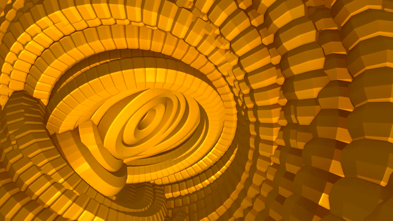 animación abstracta con objeto fantástico