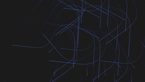 Mysterious floating lines a striking blue line on a dark background